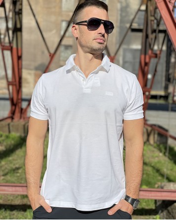 Polo triko pánské Hugo Boss bílé